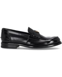 Prada - Leder-Loafer - Lyst