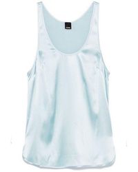 Pinko - Silk Top With Relaxed Fit - Lyst