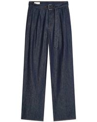 Dries Van Noten - Jeans Met Wijde Pijpen En Riem - Lyst