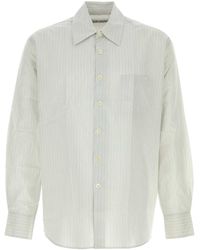 Our Legacy - Embroidered Cotton Blend Oversize Shirt - Lyst