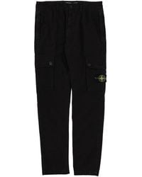 Stone Island - Cargo Pants With Logo Patch - Lyst