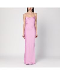 ANDAMANE - Peony Colour Dress With Back Draping - Lyst