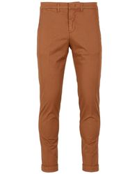 Fay - Broek Bruin - Lyst