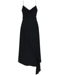 Moschino - V Neck Midi Dress - Lyst