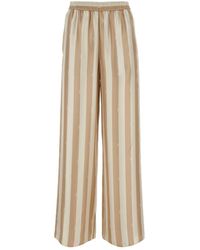 Fendi - Silk Palazzo Pant - Lyst