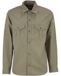 A.P.C. - Katoenen Utility-shirt Met Opgestikte Zakken - Lyst