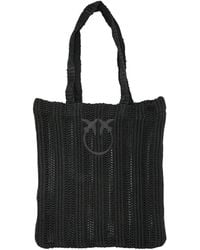 Pinko - Polypropylene Cotton Shoulder Bag - Lyst