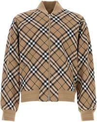 Burberry - Embroidered Polyester-Wool Bomber Jacket - Lyst