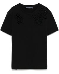 Ermanno Scervino - Kant Detail Katoen T -shirt - Lyst