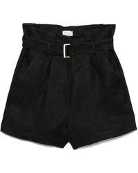 Alysi - Leinen -Bermuda -Shorts - Lyst