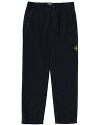 Stone Island - Pants With Logo Patch - Lyst