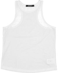 LA ROSE - Light Jersey Cotton Cropped Tank Top - Lyst