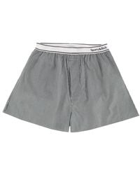 SPORTY&RICH - Striped Logo Shorts - Lyst