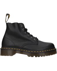 Dr. Martens - Dr. Martens Hombres Botas de Cuero Negras - Lyst
