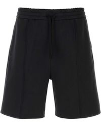 Valentino Garavani - Jersey Bermuda Shorts - Lyst