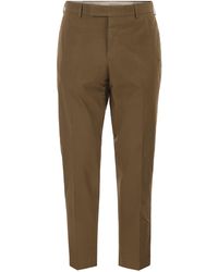PT Torino - Stretch Cotton Tailored Trousers - Lyst