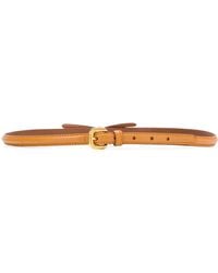 Prada - Bow Detail Slim Buckle Belt - Lyst