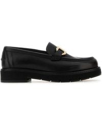 Ferragamo - Gancini Hook Buckle Loafers - Lyst