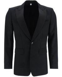 Burberry - Tuxedo Jacket Met Jacquard -details - Lyst