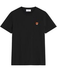 Maison Kitsuné - Fox Head Cotton T-Shirt - Lyst
