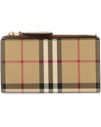 Burberry - Printed Canvas Wallet - Lyst