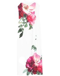 Alice + Olivia - Printed Long Dress - Lyst