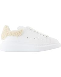 McQueen - Weiße Leder Oversized Sneakers - Lyst