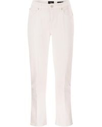 7 For All Mankind - Title: Bootcut Stretch Denim Jeans With Metallic Fibre - Lyst