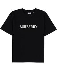 Burberry - Logo Cotton T-Shirt - Lyst