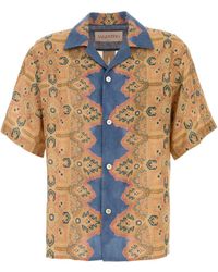 Valentino Garavani - Printed Linen Shirt - Lyst