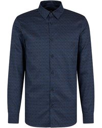 ARMANI EXCHANGE - Chemises Bleu Foncé - Lyst