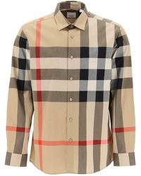 Burberry - Long Sleeve Summerton Shirt - Lyst