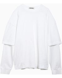 DARKPARK - Cotton T Shirt With Double Sleeves - Lyst