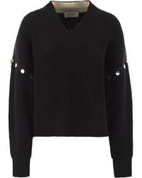 Sportmax - Tay Oversized Jumper With Detachable Sleeves - Lyst