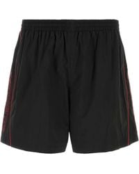 Balenciaga - Black Nylon Bermuda Shorts - Lyst