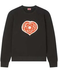 KENZO - Boke Hart Katoenen Sweatshirt - Lyst