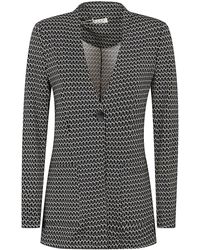 Siyu - Giacca A Petto Single Stampata - Lyst