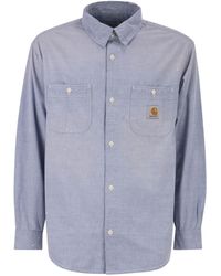 Carhartt - Cotton Shirt With Paint Splatter Details - Lyst