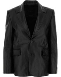 Balenciaga - Black Leather Jacket - Lyst