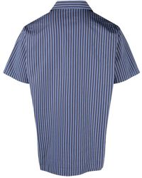 Tekla - Cotton Poplin Pyjamas Short Sleeve Shirt - Lyst