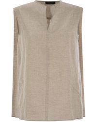Fabiana Filippi - Linen Sleeveless Top - Lyst