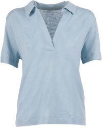 Filatures Du Lion - Polo Mc 1098.Bleu Calanques - Lyst