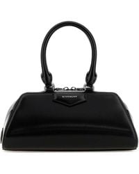 Givenchy - Leather Mini Antigona East West Handbag - Lyst