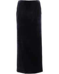 Fendi - Midnight Velvet Skirt - Lyst