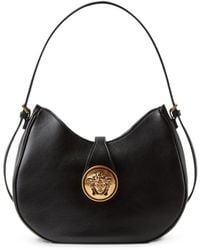 Versace - Emblème Leather Hobo Bag - Lyst