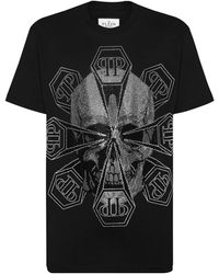 Philipp Plein - T Shirts En Polos Zwart - Lyst