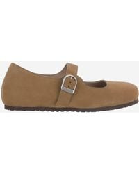 Birkenstock - Santa Clarita Leather Flats - Lyst