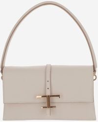 Tod's - Flap T Timeless Leather Mini Bag - Lyst