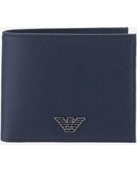Emporio Armani - Bifold Card Holder With Logo - Lyst