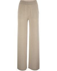 Peserico - Cotton Crepe Trousers - Lyst